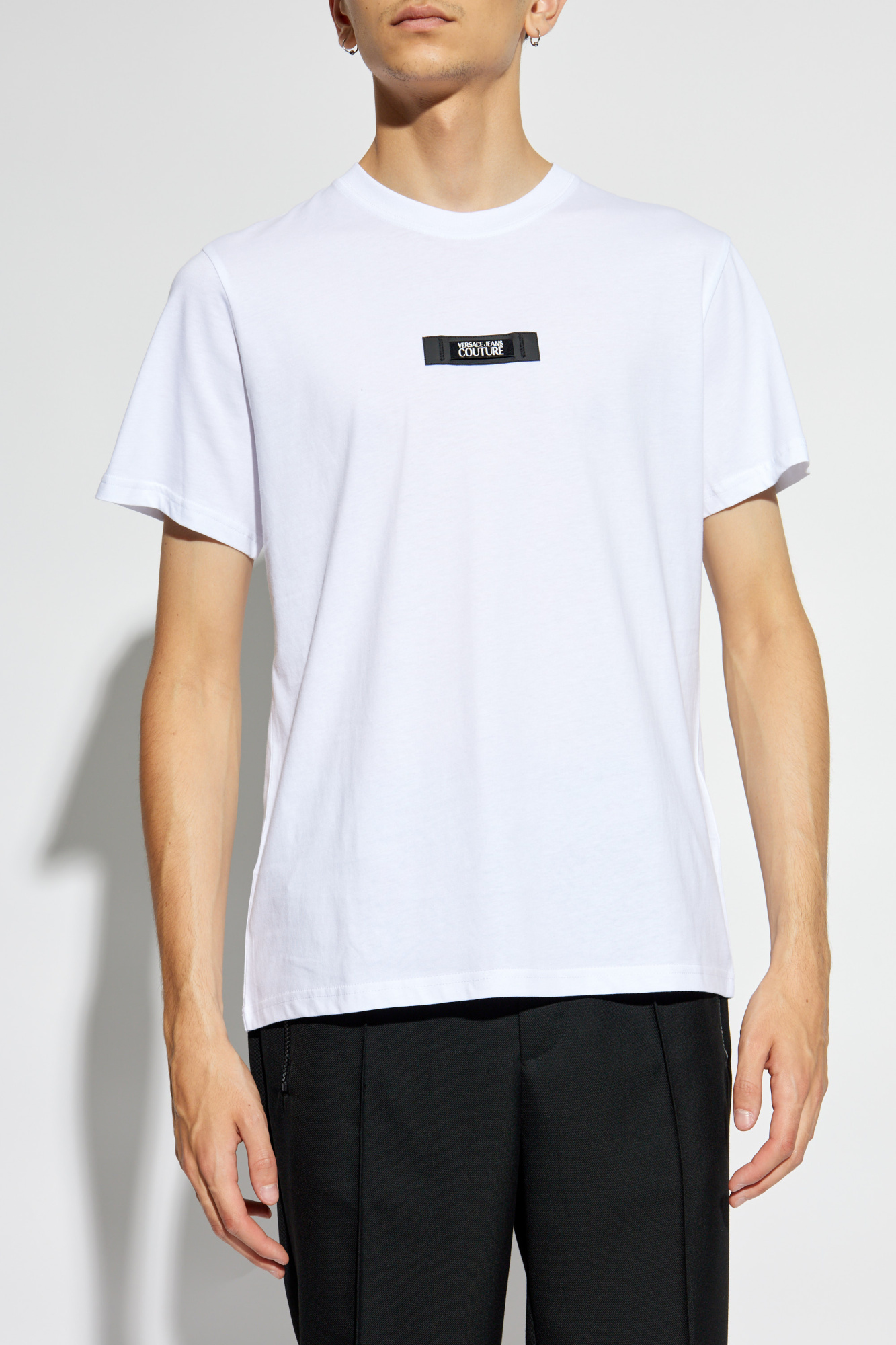 White T-shirt with logo Versace Jeans Couture - Vitkac Canada